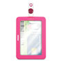 Cosco MyID Badge Holder, Vertical/Horizontal, 3 5/8 x 2 1/4, Pink, 1/ea