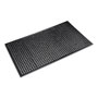 Crown Mats & Matting Safewalk-Light Drainage Safety Mat, Rubber, 36 x 60, Black