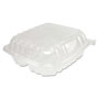 Dart ClearSeal Hinged-Lid Plastic Containers, 8 1/4 x 3 x 8 1/4, Clear 125/PK 2 PK/CT