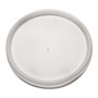 Dart Plastic Lids for Foam Cups, Bowls and Containers, Flat, Vented, Fits 6-32 oz, Translucent, 1,000/Carton