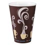 Dart Thermoguard Insulated Paper Hot Cups, 16 oz, Steam Print, 600/Carton