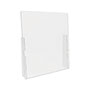 Deflecto Counter Top Barrier with Pass Thru, 31.75" x 6" x 36", Polycarbonate, Clear, 2/Carton