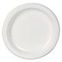 Dixie Basic Paper Dinnerware, Plates, White, 8.5" Diameter, 125/Pack, 4/Carton