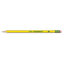Dixon Ticonderoga Pencils, HB (#2), Black Lead, Yellow Barrel, Dozen