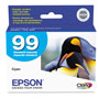 Epson T099220S (99) Claria Ink, 450 Page-Yield, Cyan