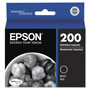 Epson T200120S (200) DURABrite Ultra Ink, 175 Page-Yield, Black