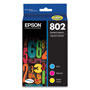 Epson T802520S (802) DURABrite Ultra Ink, 650 Page-Yield, Cyan/Magenta/Yellow
