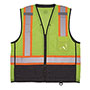 Ergodyne GloWear 8251HDZ Class 2 Two-Tone Hi-Vis Safety Vest, Small to Medium, Lime
