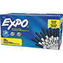 Expo® Low-Odor Dry Erase Marker Office Pack, Extra-Fine Needle Tip, Black, 36/Pack