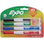 Expo® Magnetic Dry Erase Markers, Brd/Md/Fine Pt, 4/PK, Ast