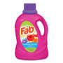 Fab® Laundry Detergent Liquid, Wildflower Medley (Flower Showers), 40 Loads, 60 oz Bottle, 6/Carton