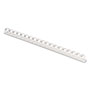 Fellowes Plastic Comb Bindings, 3/8" Diameter, 55 Sheet Capacity, White, 100 Combs/Pack