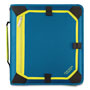 Five Star® Zipper Binder, 3 Rings, 2" Capacity, 11 x 8.5, Teal/Yellow Accents