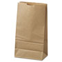 GEN Grocery Paper Bags, 35 lbs Capacity, #6, 6"w x 3.63"d x 11.06"h, Kraft, 500 Bags