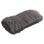 Global Material Industrial-Quality Steel Wool Hand Pad, #1 Medium, 16/Pack, 192/Carton