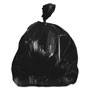 Heritage Bag High-Density Waste Can Liners, 33 gal, 22 microns, 33" x 40", Black, 250/Carton