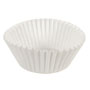 Hoffmaster Fluted Bake Cups, 4 1/2 dia x 1 1/4h, White, 500/Pack, 20 Pack/Carton