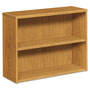 Hon 10500 Series Laminate Bookcase, Two-Shelf, 36w x 13-1/8d x 29-5/8h, Harvest