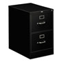 Hon 310 Series Two-Drawer Full-Suspension File, Legal, 18.25w x 26.5d x 29h, Black