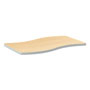 Hon Build Ribbon Shape Table Top, 54w x 30d, Natural Maple