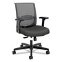Hon Convergence Mid-Back Task Chair with Syncho-Tilt Control/Seat Slide, Supports up to 275 lbs, Iron Ore Seat, Black Back/Base