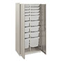 Hon Flagship Storage Cabinet with 8 Small, 8 Medium and 2 Large Bins, 30 x 18 x 64.25, Loft