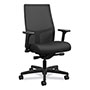 Hon Ignition 2.0 4-Way Stretch Mid-Back Mesh Task Chair, Supports up to 300 lbs, Black Seat/Back and Base