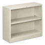 Hon Metal Bookcase, Two-Shelf, 34-1/2w x 12-5/8d x 29h, Light Gray