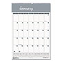 House Of Doolittle Bar Harbor Recycled Wirebound Monthly Wall Calendar, 15.5 x 22, White/Blue/Gray Sheets, 12-Month (Jan-Dec): 2024