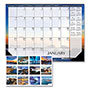 House Of Doolittle Recycled Earthscapes Desk Pad Calendar, Seascapes Photography, 22 x 17, Black Binding/Corners,12-Month (Jan to Dec): 2024