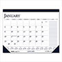 House Of Doolittle Recycled Two-Color Monthly Desk Pad Calendar with Notes Section, 18.5 x 13, Blue Binding/Corners, 12-Month (Jan-Dec): 2024