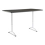 Iceberg ARC Sit-to-Stand Tables, Rectangular Top, 36w x 72d x 30-42h, Graphite/Silver