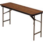 Iceberg Premium Wood Laminate Folding Table, 18 x 60, Oak