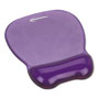 Innovera Gel Mouse Pad w/Wrist Rest, Nonskid Base, 8-1/4 x 9-5/8, Purple