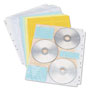 Innovera Two-Sided CD/DVD Pages for Three-Ring Binder, 10/Pack
