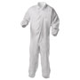 KleenGuard™ A35 Liquid and Particle Protection Coveralls, Zipper Front, Elastic Wrists and Ankles, X-Large, White, 25/Carton