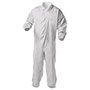 KleenGuard™ A35 Liquid and Particle Protection Coveralls, Zipper Front, Elastic Wrists and Ankles, 2X-Large, White, 25/Carton