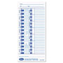 Lathem Time Time Card for Lathem Models 900E/1000E/1500E/5000E, White, 100/Pack