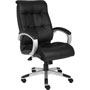 Lorell Executive Chairs, 27" x 32" x 44-1/2", Base/Arms, Black/Silver