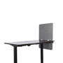 Lumeah Desk Modesty Adjustable Height Desk Screen Cubicle Divider and Privacy Partition, 23.5 x 1 x 36, Polyester/Nylon, Gray
