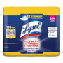 Lysol Disinfecting Wipes, 7 x 8, Lemon and Lime Blossom, 35 Wipes/Canister, 3 Canisters/Pack, 4 Packs/Carton