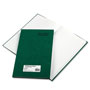 National Brand Emerald Series Account Book, Green Cover, 12.25 x 7.25 Sheets, 150 Sheets/Book