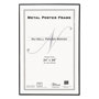 Nudell Plastics Metal Poster Frame, Plastic Face, 24 x 36, Black