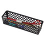 Officemate Recycled Supply Basket, 10.125" x 3.0625" x 2.375", Black, 3/Pack