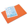 Pacon Tru-Ray Construction Paper, 76lb, 12 x 18, Orange, 50/Pack