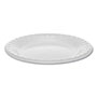 Pactiv Laminated Foam Dinnerware, Plate, 6" Diameter, White, 1,000/Carton