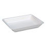 Pactiv Supermarket Trays, #4D, 1-Compartment, 8.63 x 6.56 x 1.27. White, 400/Carton