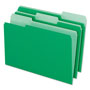 Pendaflex Interior File Folders, 1/3-Cut Tabs, Legal Size, Green, 100/Box