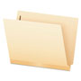 Pendaflex Manila Laminated End Tab Folders with Two Fasteners, Straight Tab, Letter Size, 11 pt. Manila, 50/Box