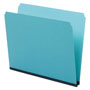 Pendaflex Pressboard Expanding File Folders, Straight Tab, Letter Size, Blue, 25/Box